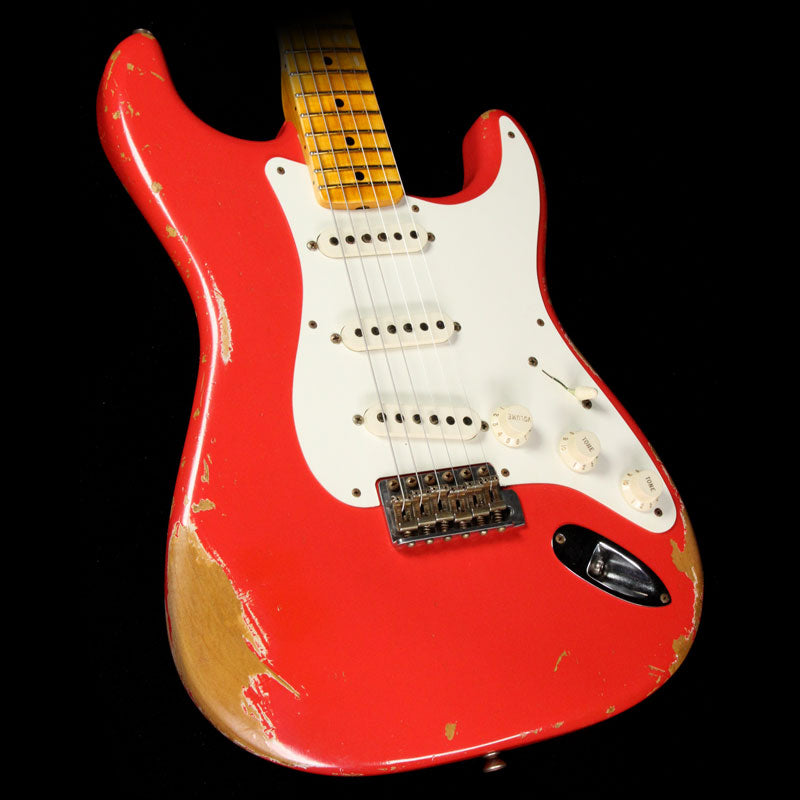 Used 2013 Fender Custom Shop Wildwood 10 '57 Stratocaster Electric Guitar Fiesta Red Heavy Relic — 1