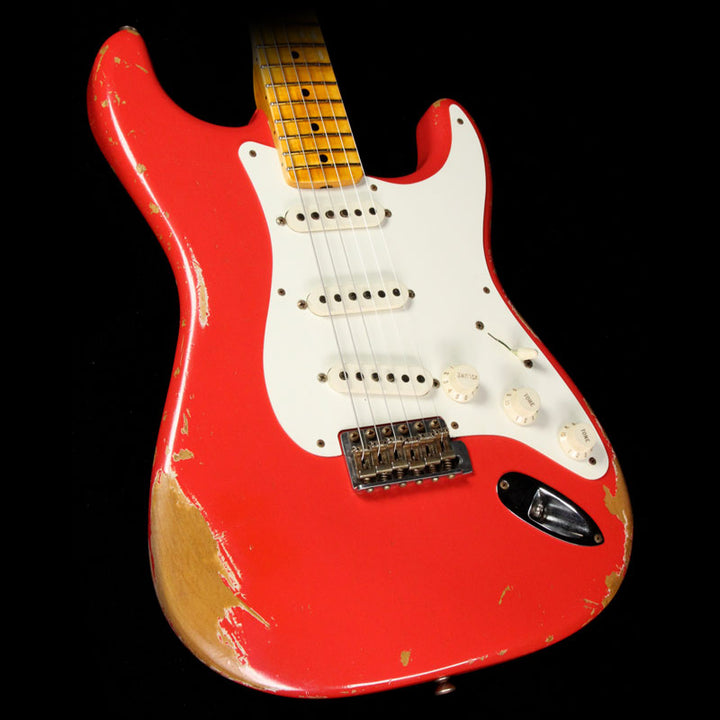 Used 2013 Fender Custom Shop Wildwood 10 '57 Stratocaster Electric Guitar Fiesta Red Heavy Relic