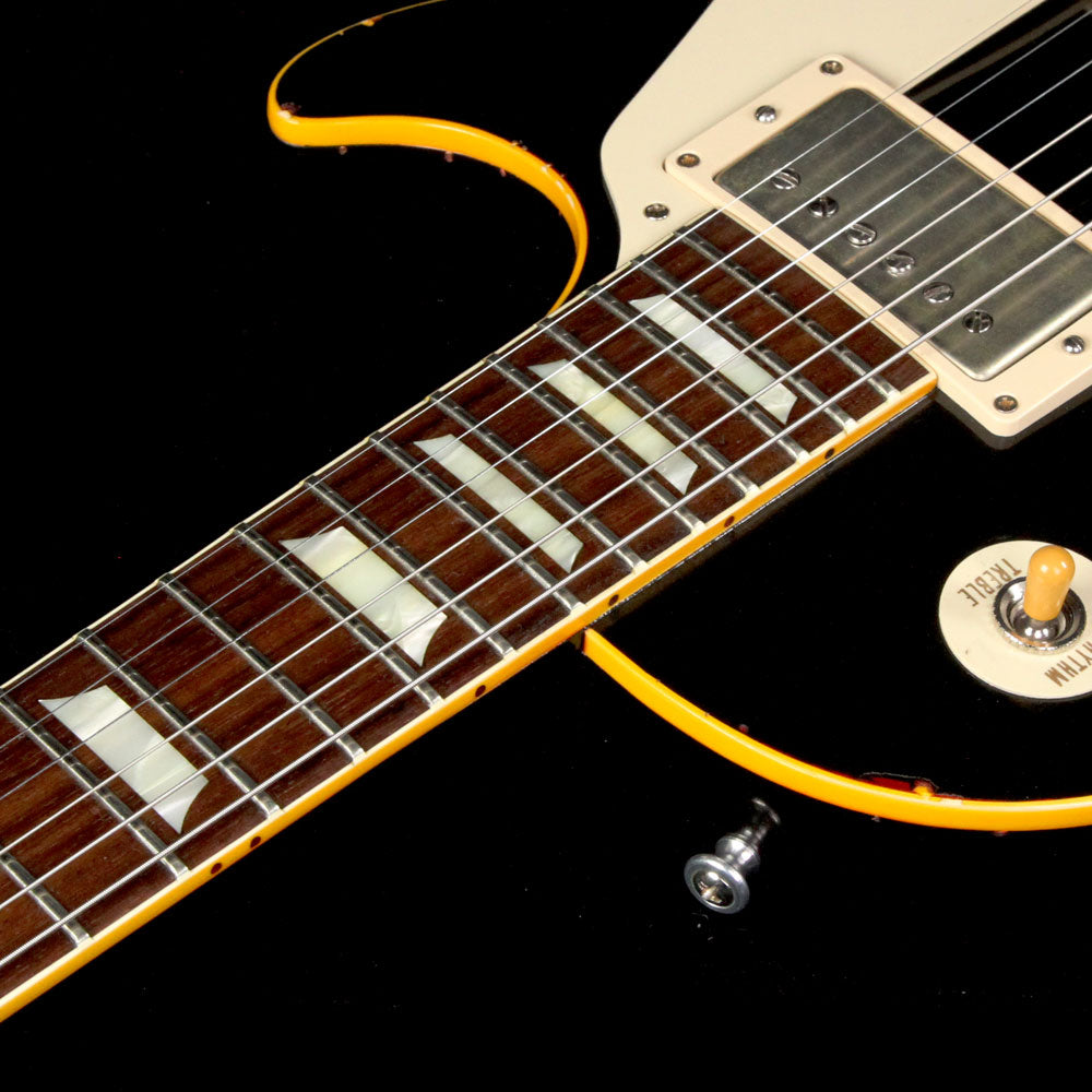Used 2015 Gibson Custom Shop Collectors Choice #34 Blackburst 1960 Les Paul Electric Guitar Ebony over Washed Cherry — 7