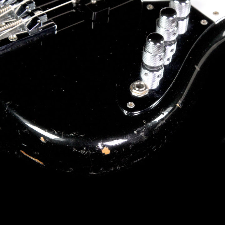 Used 1995 Fender Japan Geddy Lee Jazz Bass Electric Bass Guitar Black