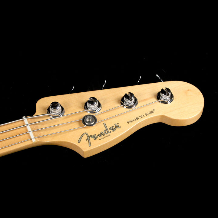 Used 2015 Fender American Standard Precision Bass Electric Bass Guitar Olympic White