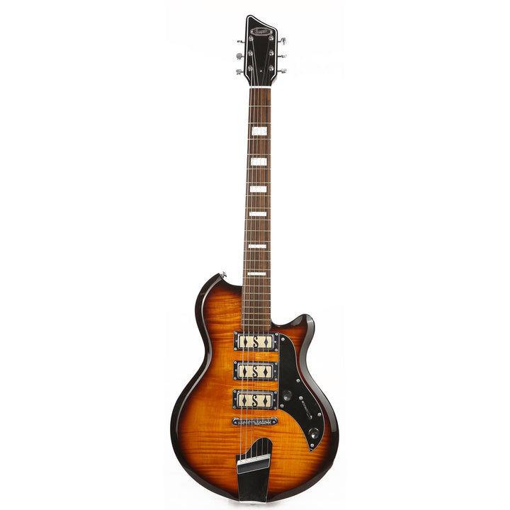 Supro Hampton Flame Maple Tobacco Burst