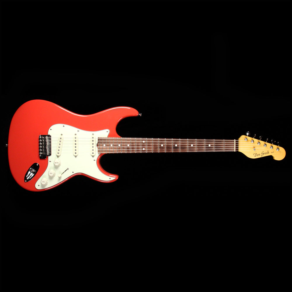Used 2002 Grosh Retro Classic Standard Electric Guitar Fiesta Red