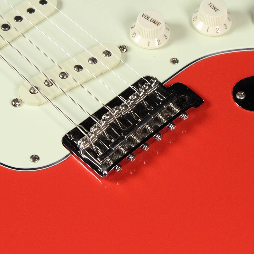 Used 2002 Grosh Retro Classic Standard Electric Guitar Fiesta Red Brazilian Fingerboard — 4