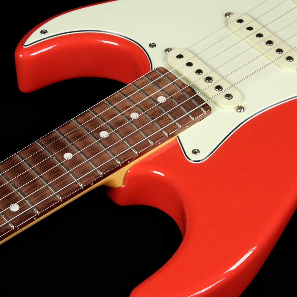 Used 2002 Grosh Retro Classic Standard Electric Guitar Fiesta Red Brazilian Fingerboard — 5