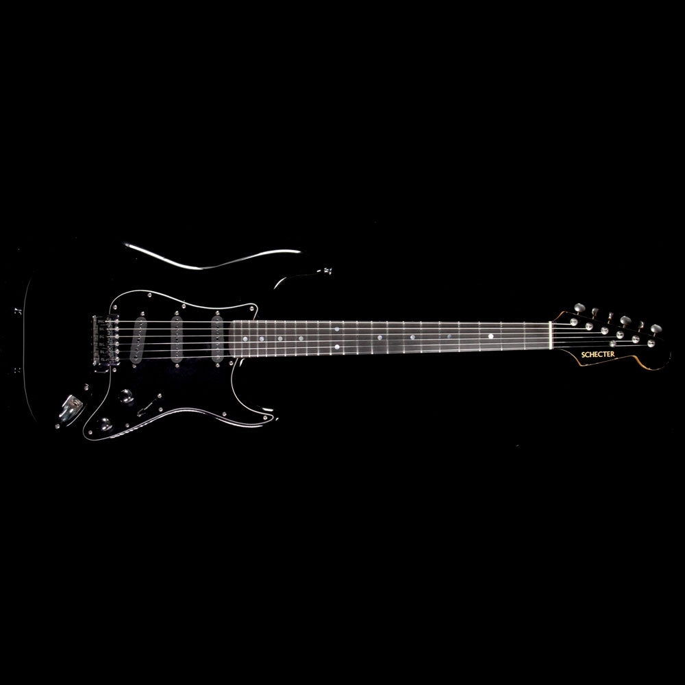 Used '80s Schecter USA S-Style Electric Guitar Black | The Music Zoo