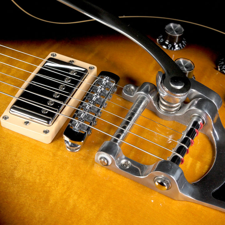 Used 2009 Gibson Limited Run Les Paul Florentine with Bigsby Electric Guitar Vintage Sunburst