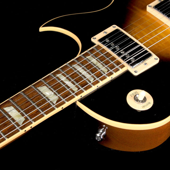 Used 2009 Gibson Limited Run Les Paul Florentine with Bigsby Electric Guitar Vintage Sunburst