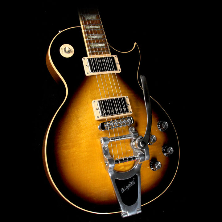 Used 2009 Gibson Limited Run Les Paul Florentine with Bigsby Electric Guitar Vintage Sunburst