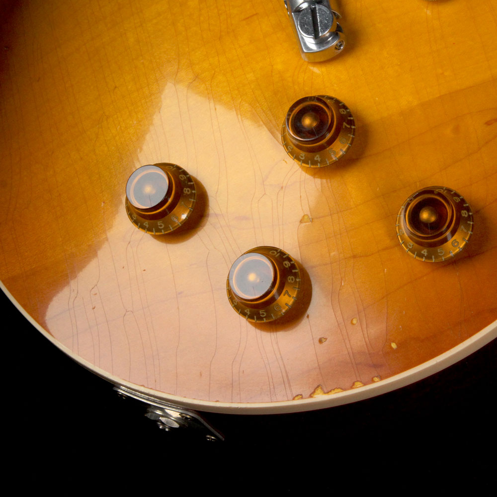 Used 2008 Gibson Custom Shop Inspired By Slash Les Paul Standard Aged and Signed Electric Guitar Heritage Cherry Sunburst — 7