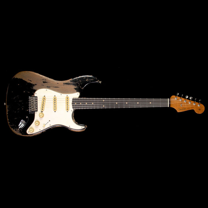 Fender Custom Shop Masterbuilt Jason Smith Music Zoo Exclusive Ultimate Relic 1960 Stratocaster Electric Guitar Black
