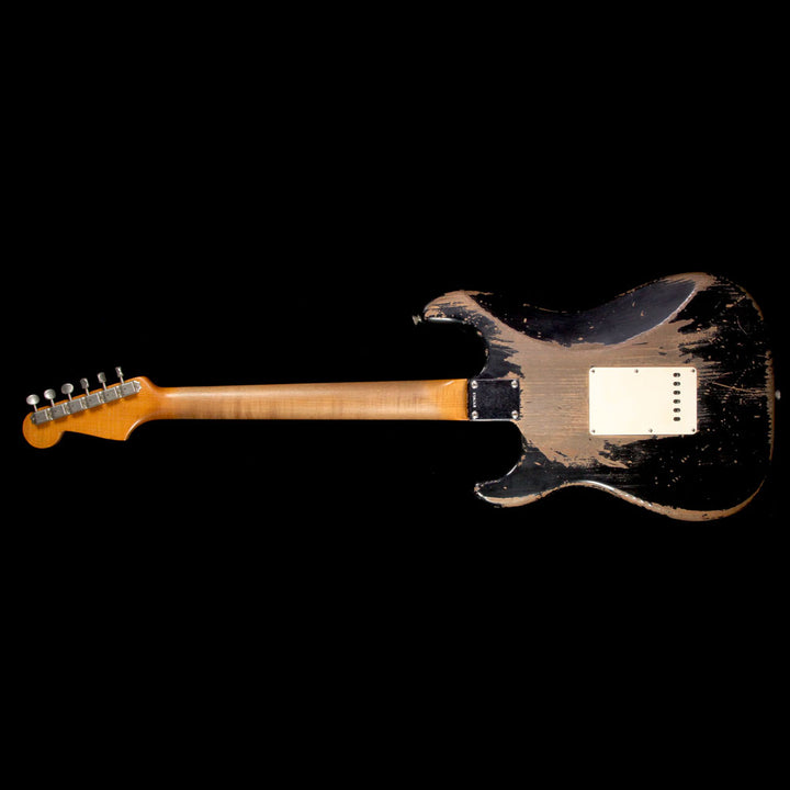 Fender Custom Shop Masterbuilt Jason Smith Music Zoo Exclusive Ultimate Relic 1960 Stratocaster Electric Guitar Black