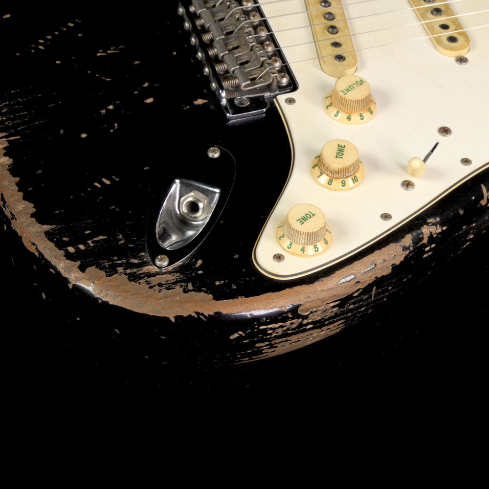 Fender Custom Shop Masterbuilt Jason Smith Music Zoo Exclusive Ultimate Relic 1960 Stratocaster Electric Guitar Black — 6