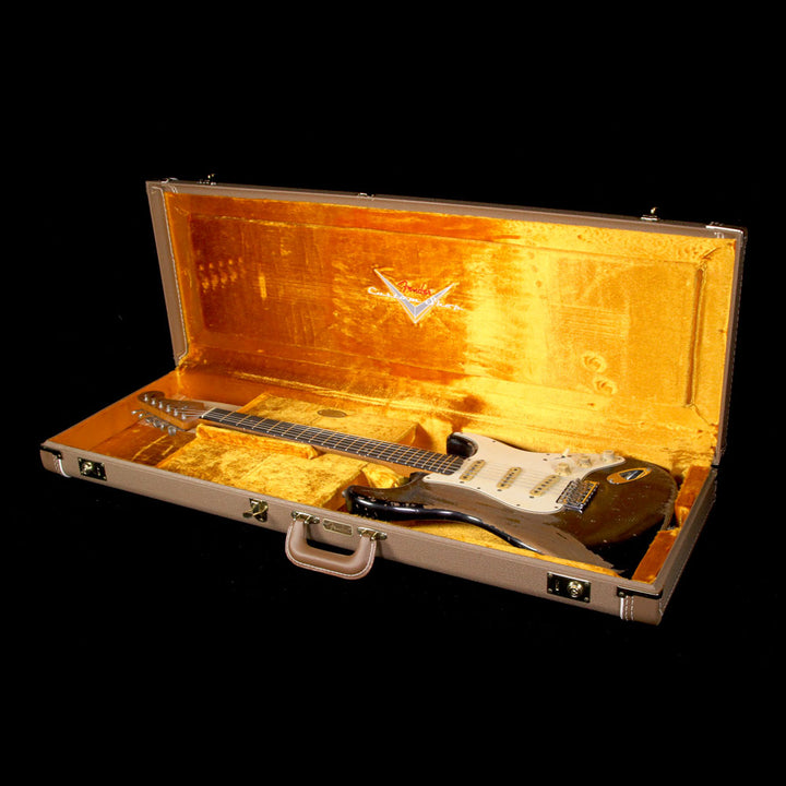 Fender Custom Shop Masterbuilt Jason Smith Music Zoo Exclusive Ultimate Relic 1960 Stratocaster Electric Guitar Black