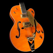 Used 2010 Gretsch G6120TM Chet Atkins Tiger Maple Electric Guitar Orange