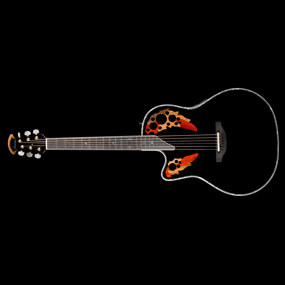 Ovation C1778LX Custom Elite Left-Handed Acoustic Guitar Black — 2