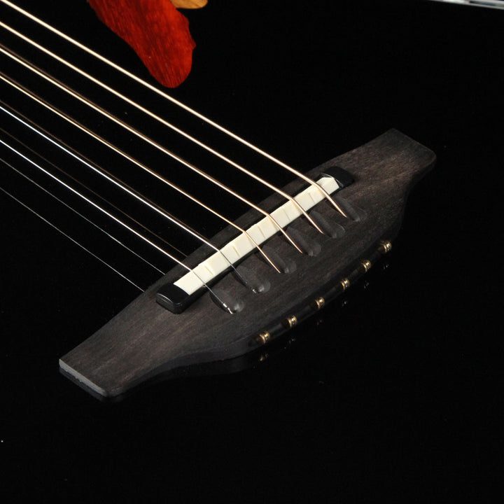 Ovation C1778LX Custom Elite Left-Handed Acoustic Guitar Black