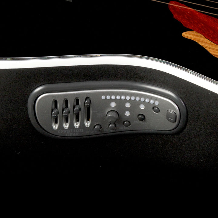 Ovation C1778LX Custom Elite Left-Handed Acoustic Guitar Black