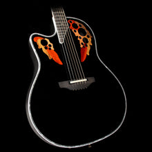 Ovation C1778LX Custom Elite Left-Handed Acoustic Guitar Black