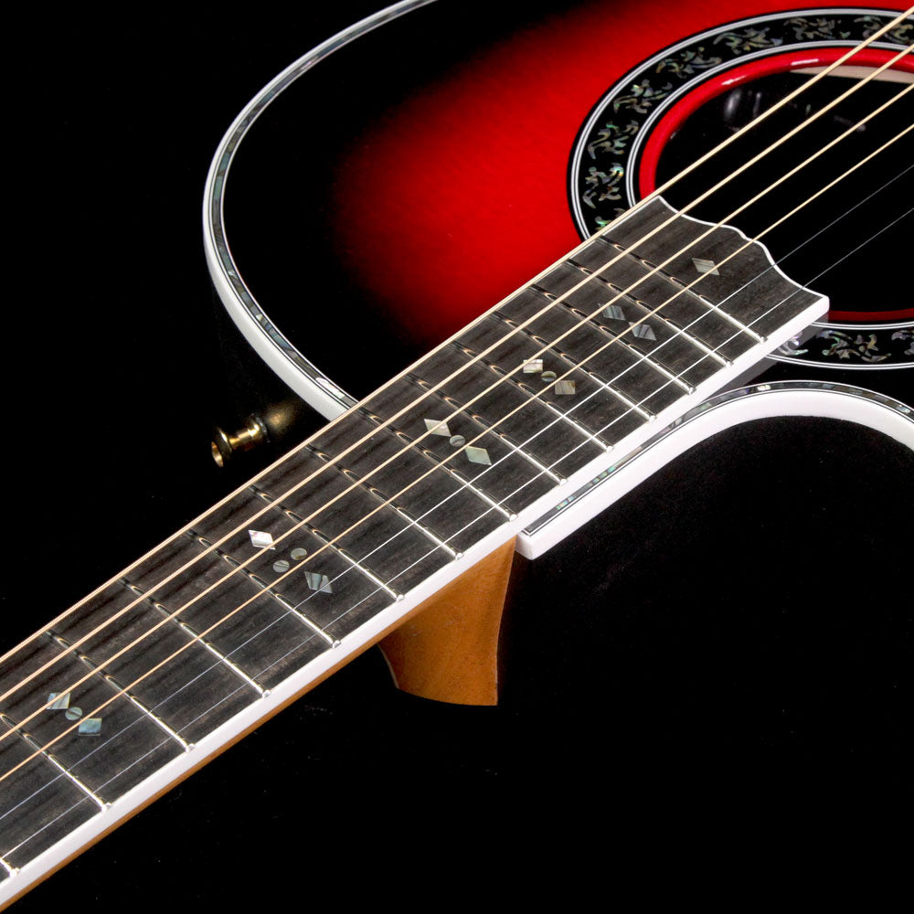 Ovation C1779LX Custom Legend LX Left-Handed Acoustic Guitar Black Cherry Burst — 6