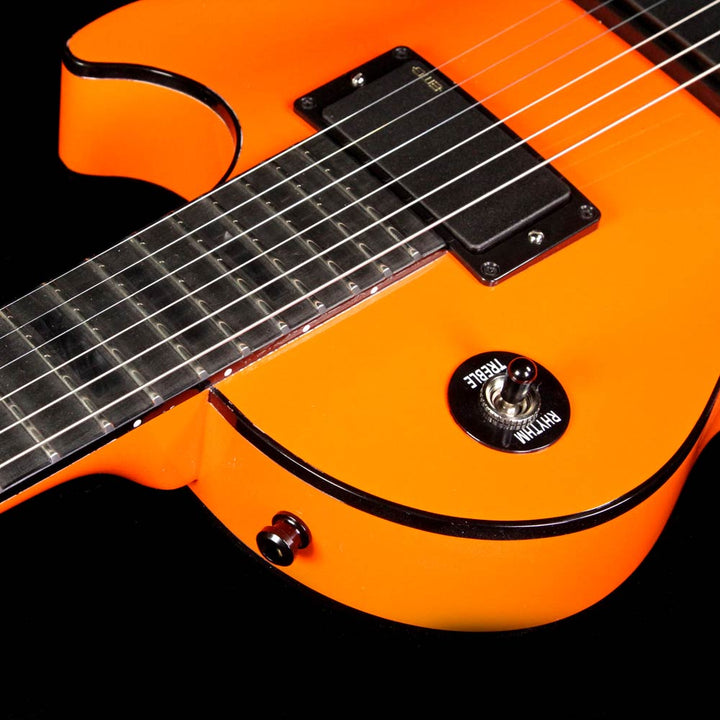 Gibson Custom Shop Limited Edition Les Paul Custom Chambered Blackout Electric Guitar F1 Orange