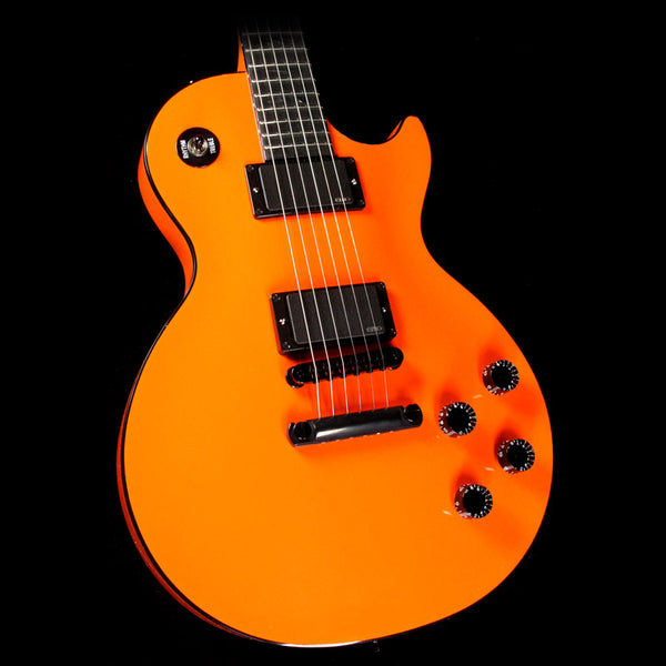 Gibson Custom Shop Limited Edition Les Paul Custom Chambered Blackout Electric Guitar F1 Orange