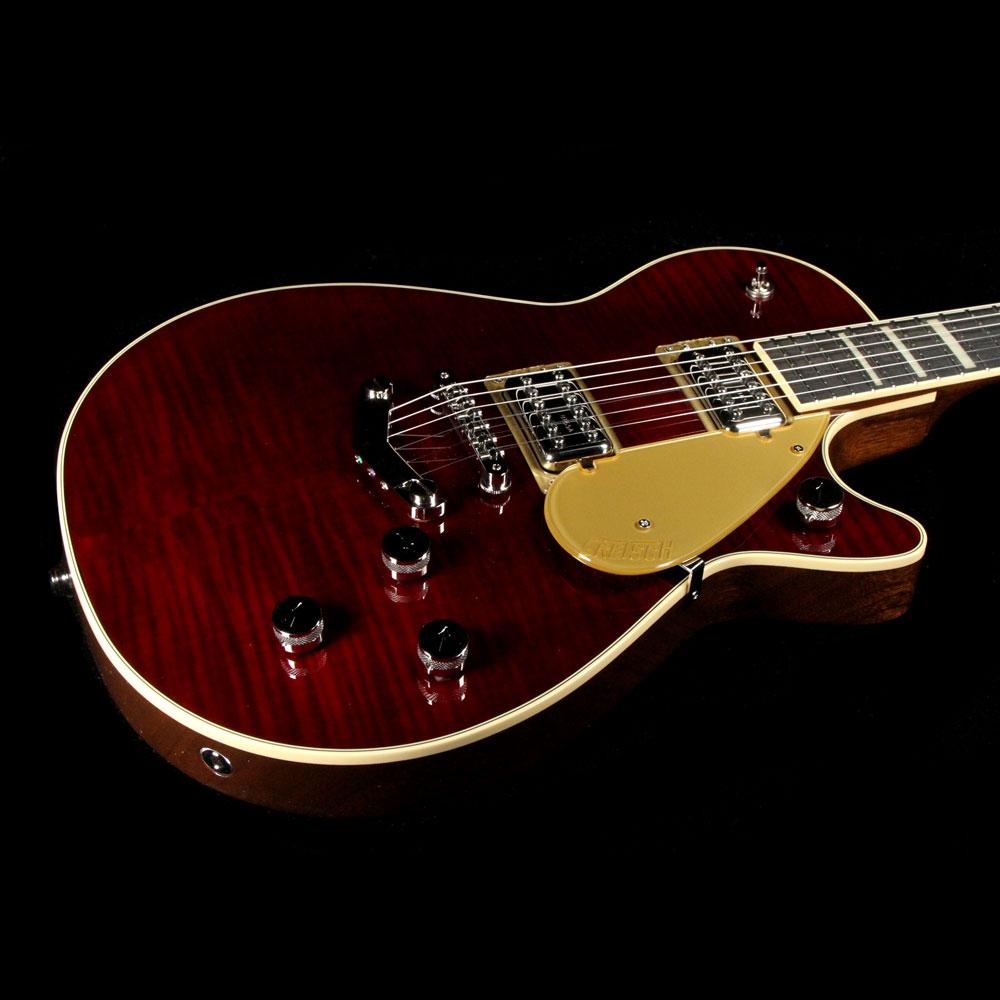 Gretsch G6228FM Players Edition Jet BT with V Tailpiece Dark Cherry Stain — 6