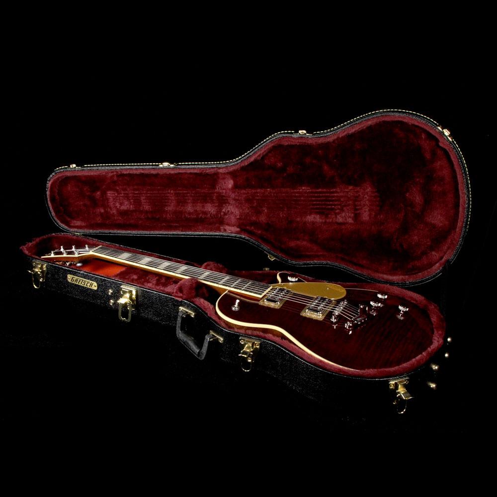 Gretsch G6228FM Players Edition Jet BT with V Tailpiece Dark Cherry Stain — 8