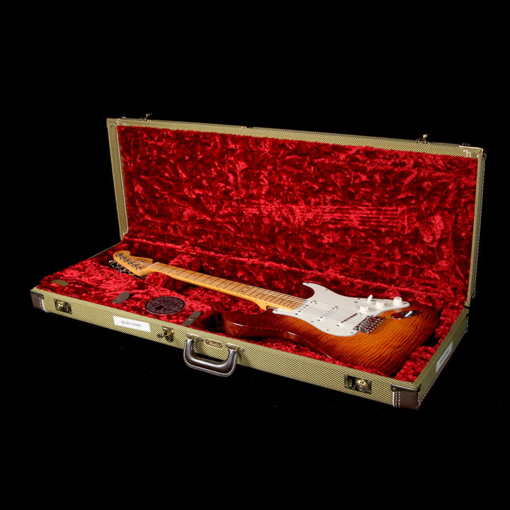 Used 2011 Fender American Select Stratocaster Electric Guitar Dark Cherry Burst