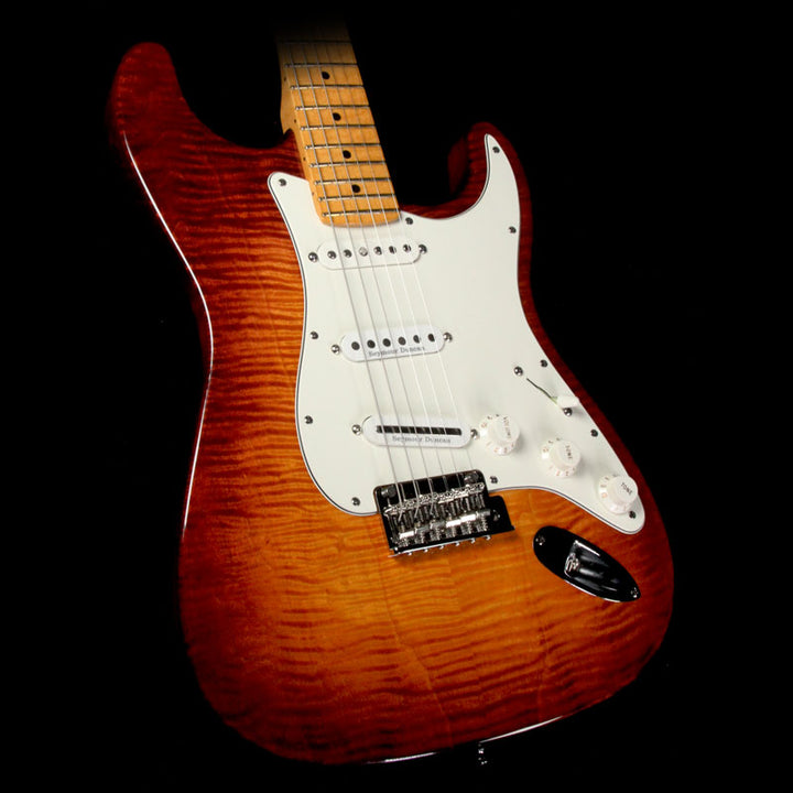 Used 2011 Fender American Select Stratocaster Electric Guitar Dark Cherry Burst