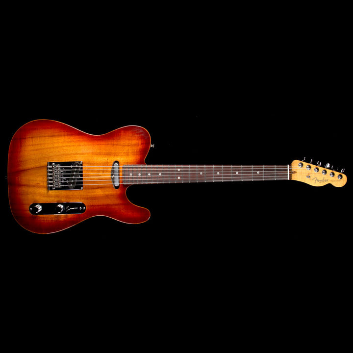 Used 2011 Fender Select Koa Top Telecaster Electric Guitar Sienna Sunburst