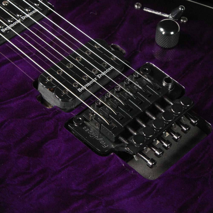 Charvel Pro Mod Dinky DK24 HH FR M QM Electric Guitar Transparent Purple Burst