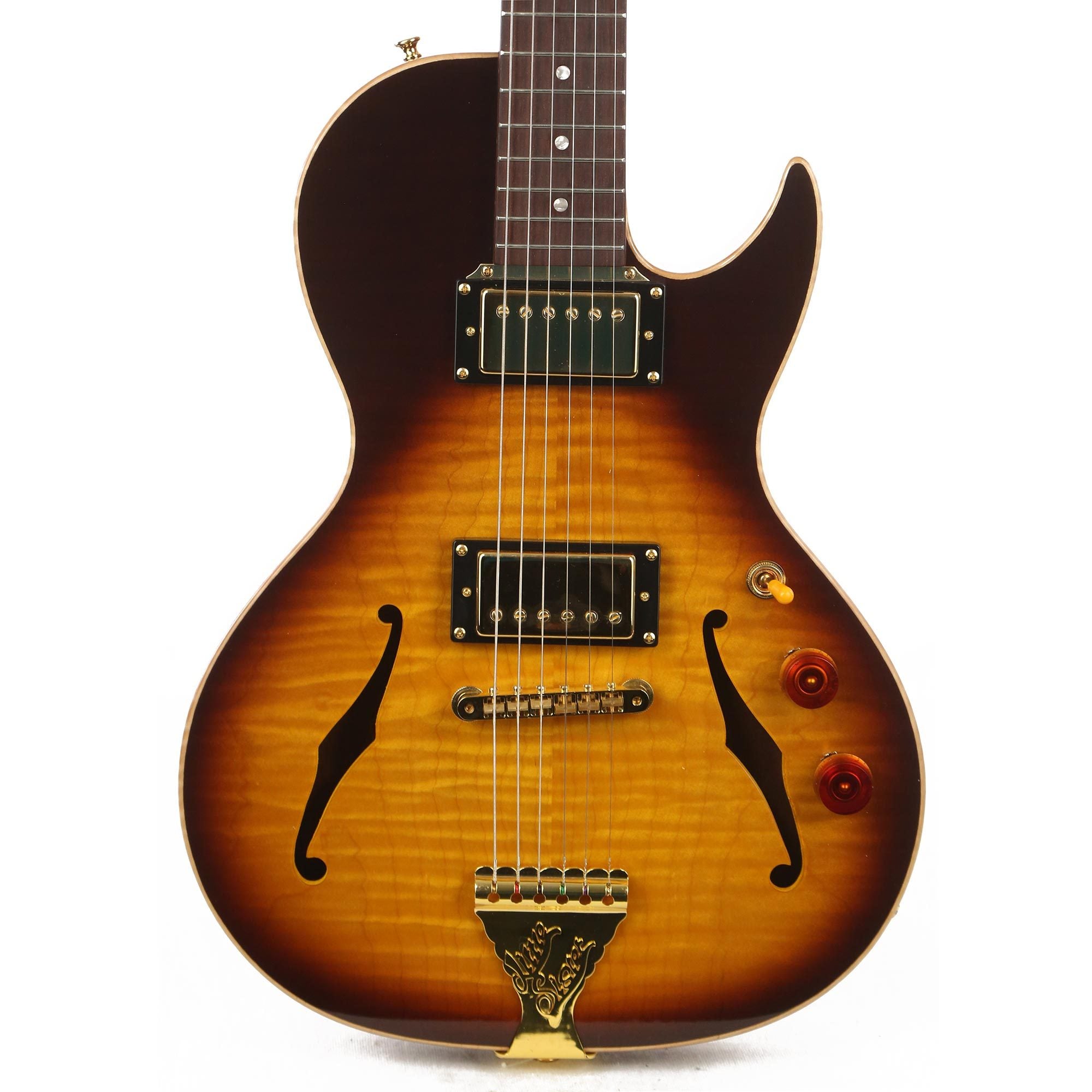 B&G Guitars Little Sister Crossroads Cutaway Tobacco Burst | The