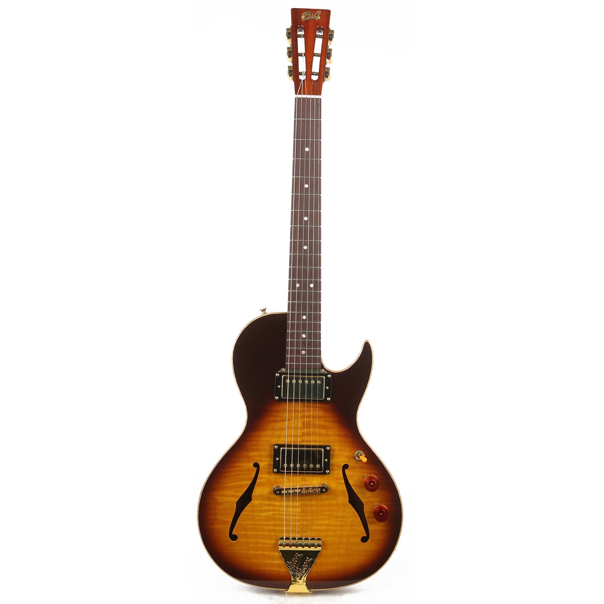 B&G Guitars Little Sister Crossroads Cutaway Tobacco Burst | The