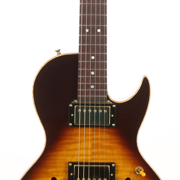 B&G Guitars Little Sister Crossroads Cutaway Tobacco Burst