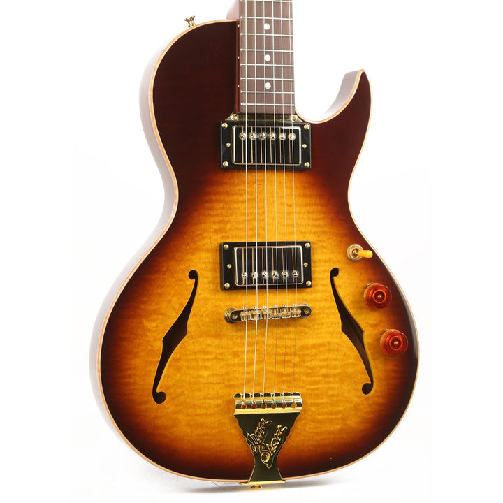B&G Guitars Little Sister Crossroads Cutaway Electric Guitar Tobacco Burst