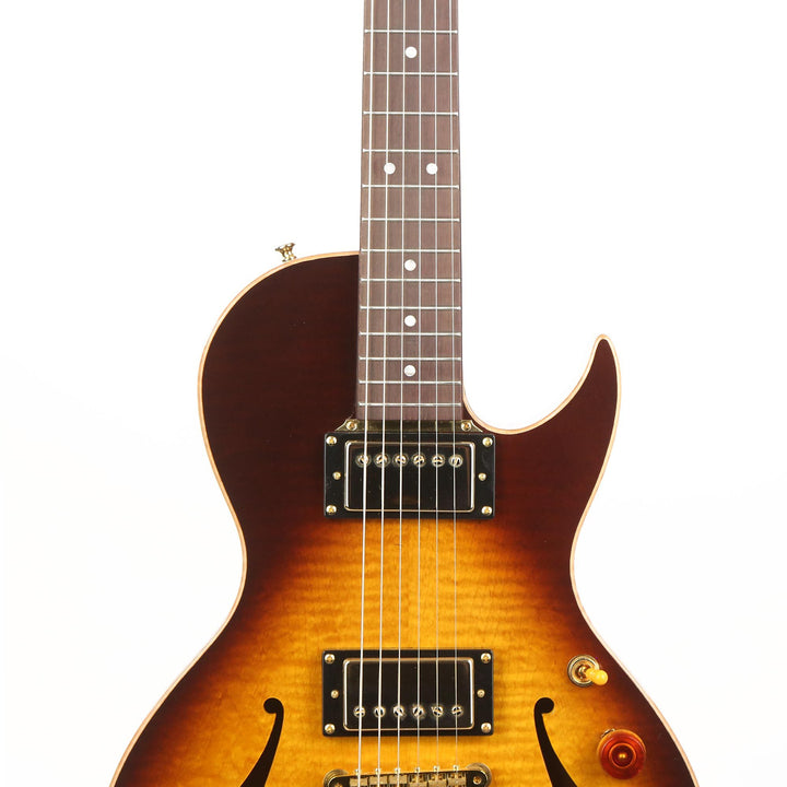 B&G Guitars Little Sister Crossroads Cutaway Electric Guitar Tobacco Burst