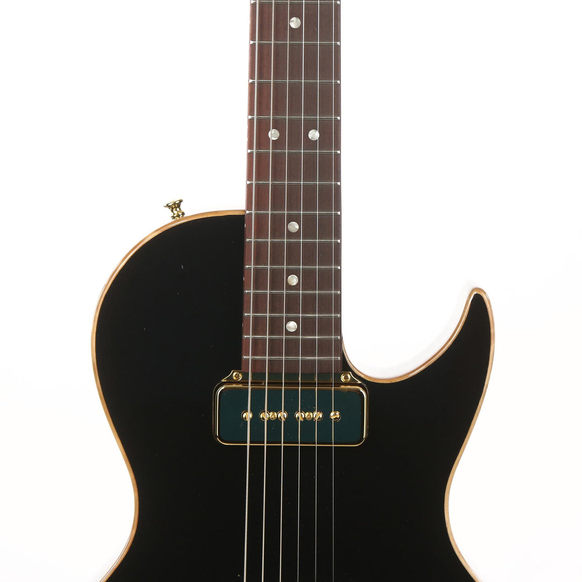 B&G Guitars Little Sister Crossroads Cutaway P-90 Midnight Ocean — 7