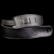 PRS Leather Guitar Strap Black with Logo