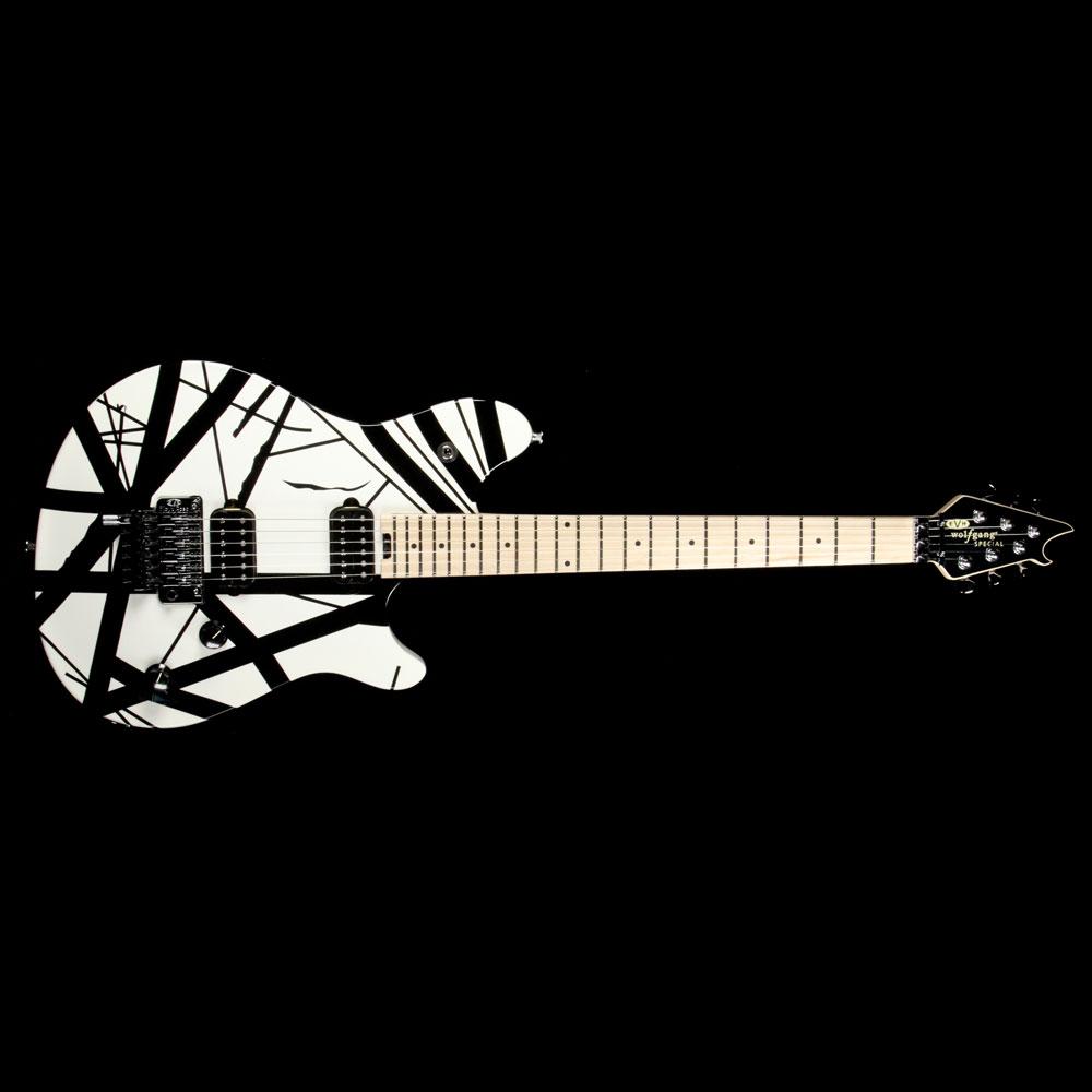 EVH Van Halen Wolfgang Special Striped Black and White — 2