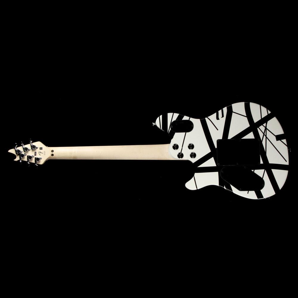 EVH Van Halen Wolfgang Special Striped Black and White — 3