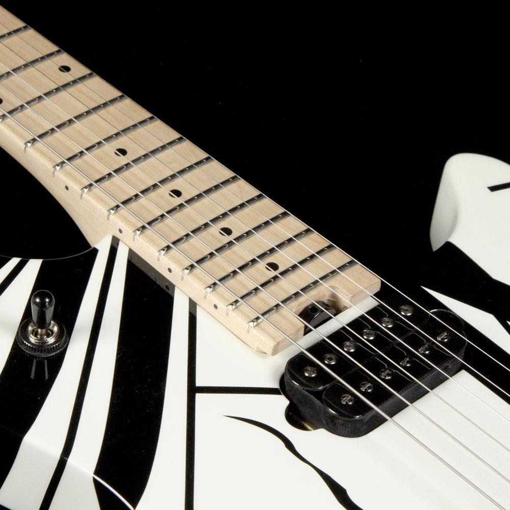 EVH Van Halen Wolfgang Special Striped Black and White — 5