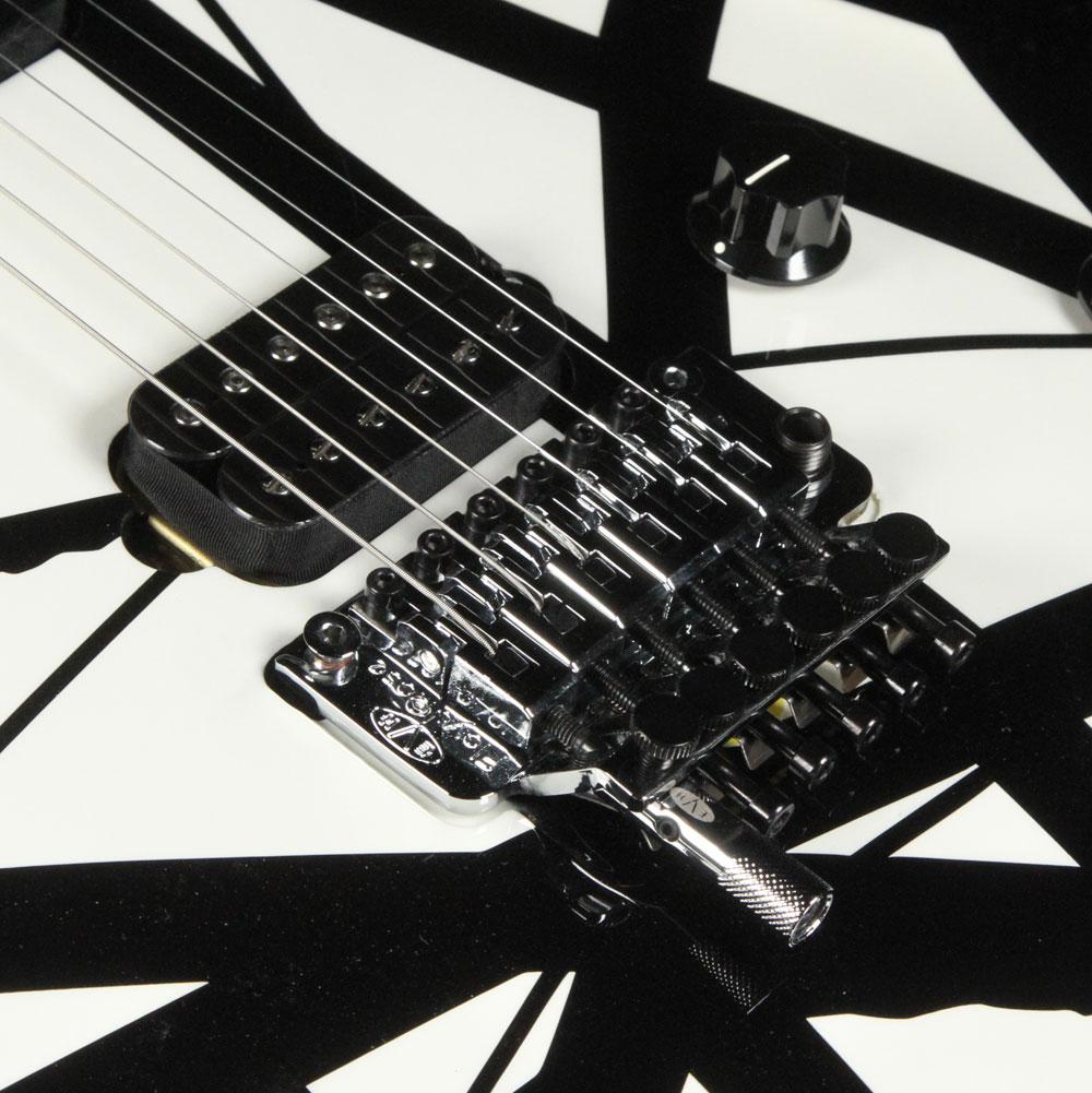 EVH Van Halen Wolfgang Special Striped Black and White — 6