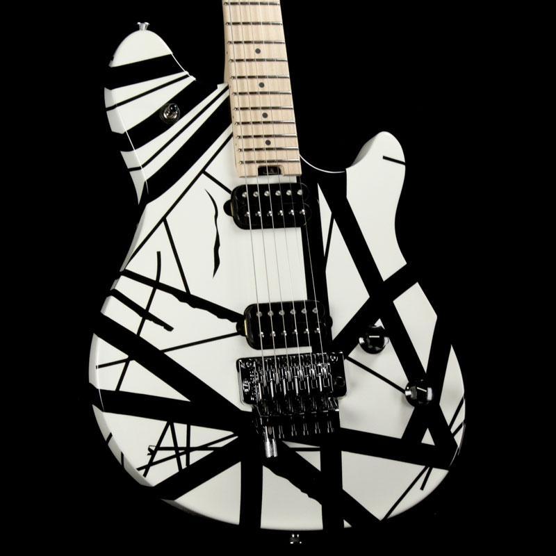 EVH Van Halen Wolfgang Special Striped Black and White — 1