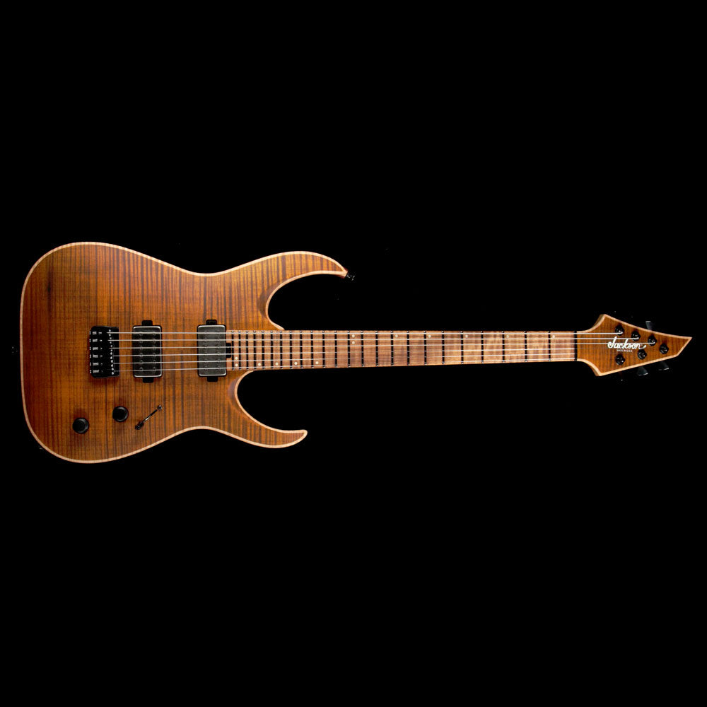 Jackson USA Signature Misha Mansoor Juggernaut HT6FM Amber Tiger Eye — 2