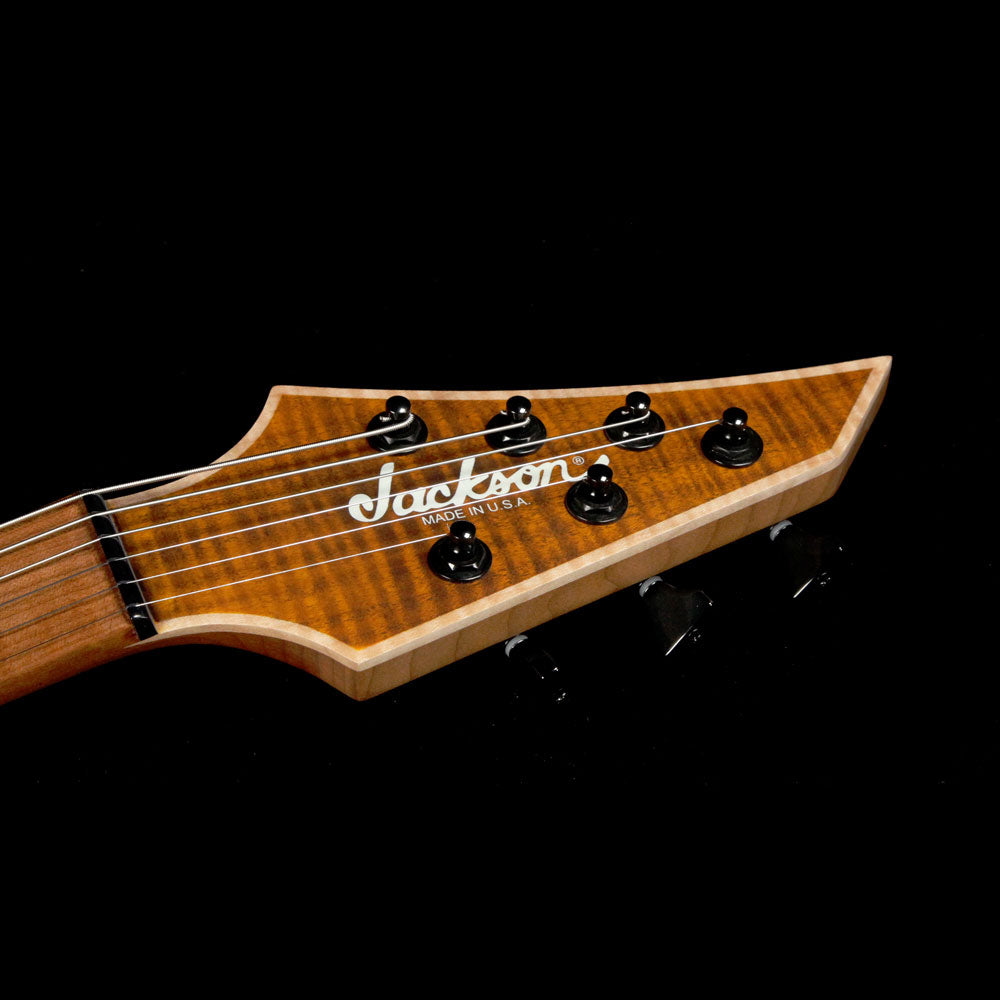 Jackson USA Signature Misha Mansoor Juggernaut HT6FM Amber Tiger Eye — 4