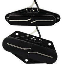 Lindy Fralin Split Blade T-Style Electric Guitar Pickup Set Black Covers