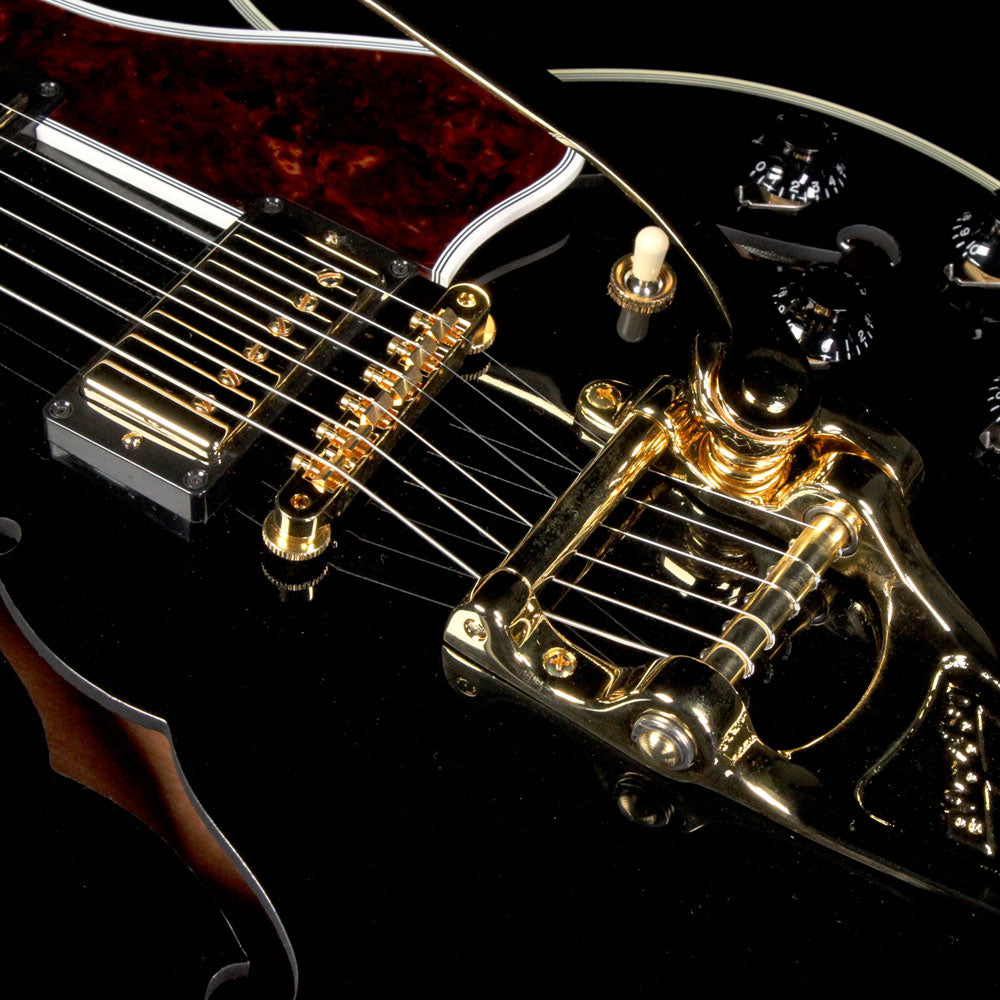 Used 2016 Gibson Custom Shop CS-356 Electric Guitar Ebony with Bigsby Tailpiece — 6