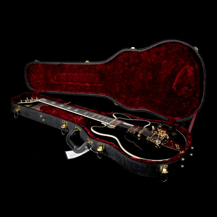 Used 2016 Gibson Custom Shop CS-356 Electric Guitar Ebony with Bigsby Tailpiece