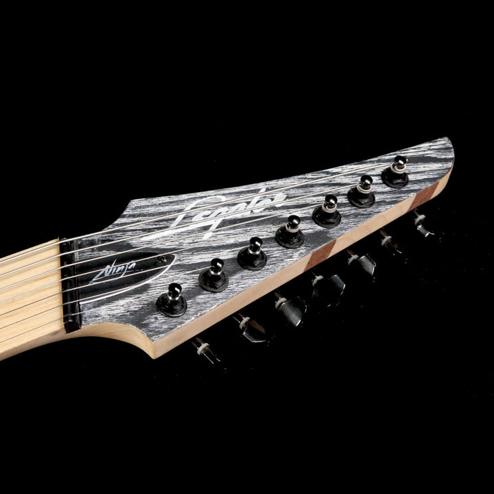 Legator Ninja Fanned Fret 7-String Ash Body Electric Guitar Black